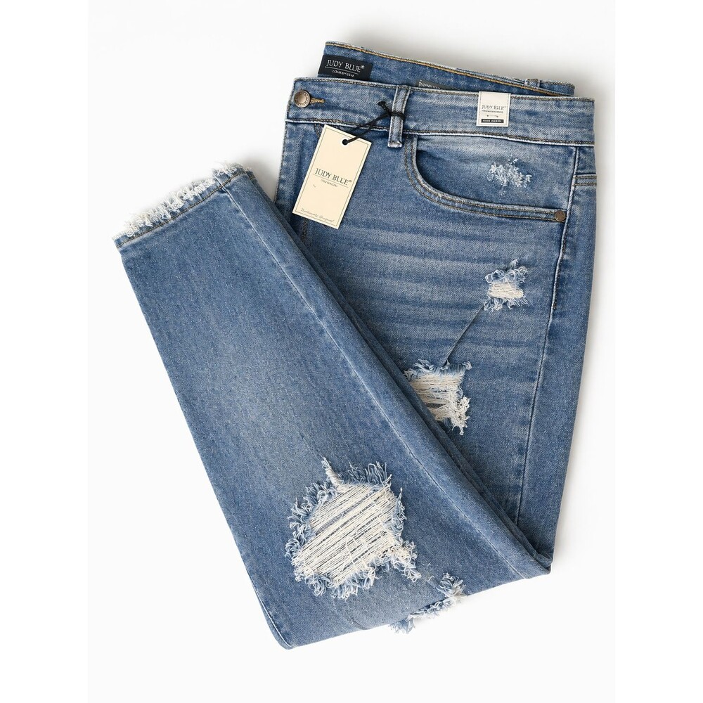 Judy Blue 82170 High Rise Destroyed Boyfriend 24W NWT